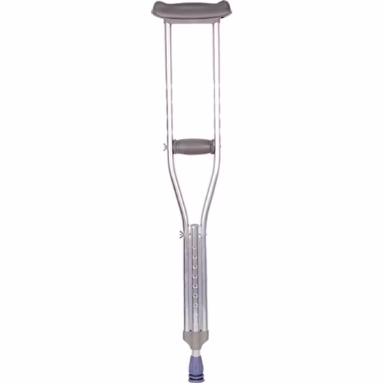 Stampelle retrattili stabili per deambulazione stabili a quattro gambe in acciaio in lega di alluminio e antiscivolo